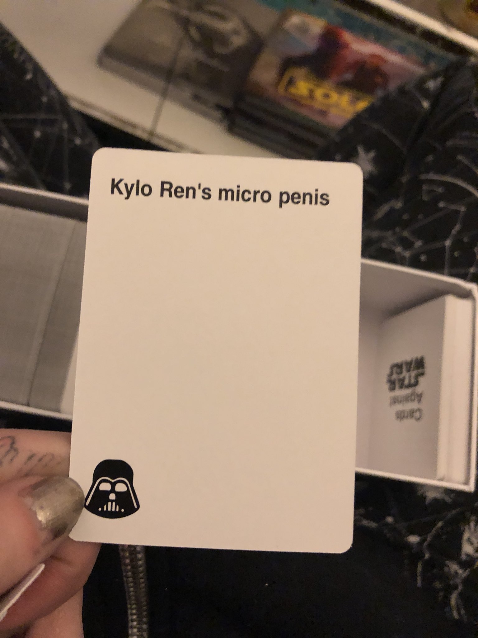Cards Against Star Wars AU example 1