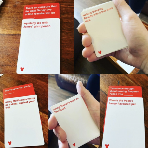 Cards Against Disney Examples