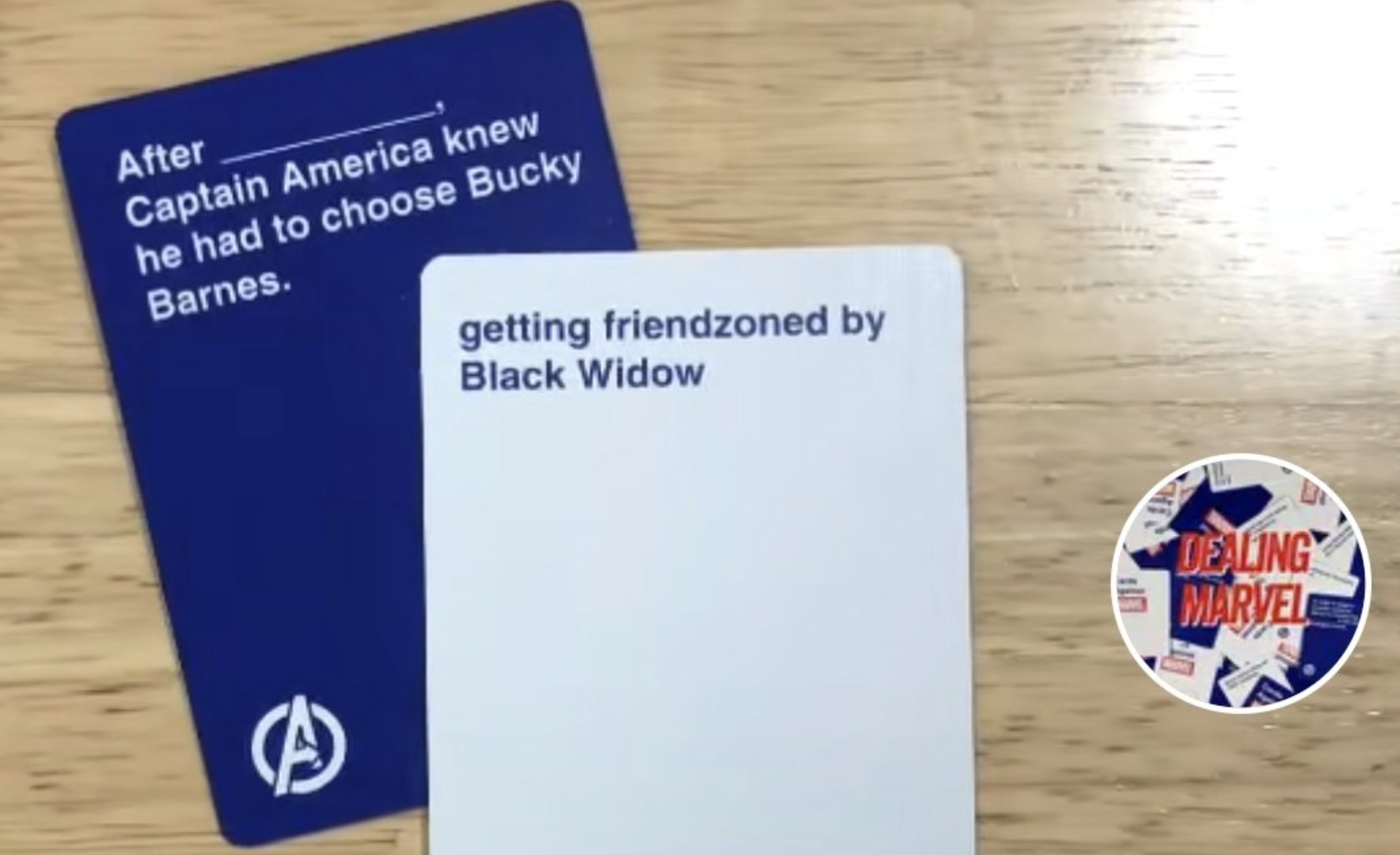 Cards Against Marvel Cards Example 1