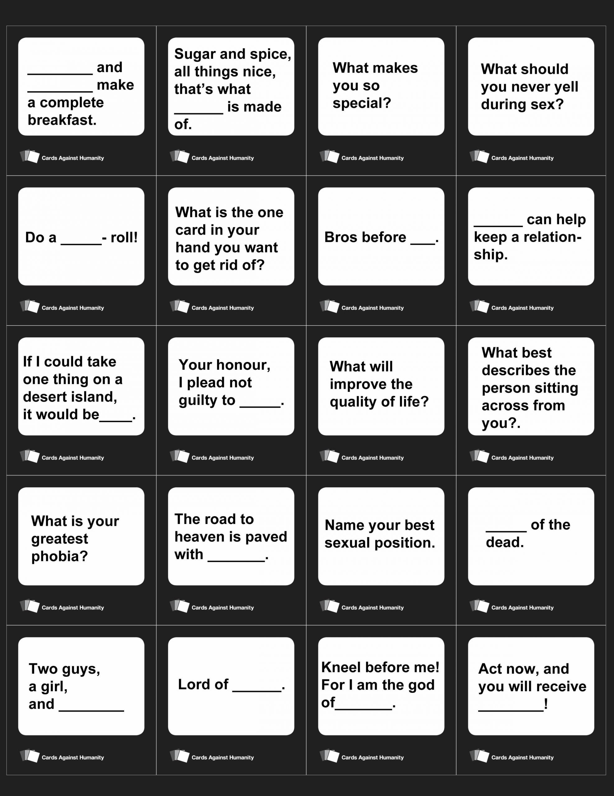 How To Play Cards Against Humanity Pick.Cards